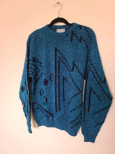 Load image into Gallery viewer, Le TIGRE 80s Knit Abstact print cotton Sweater