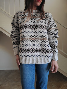 90s Vintage Knit Cotton Sweater
