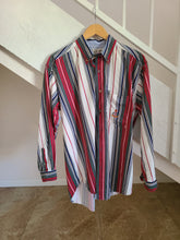 Load image into Gallery viewer, 90s Paco Label Mens Red Striped Button Down
