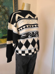 80s Avant Garde Obbi Label Holiday Sweater