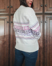 Load image into Gallery viewer, Vintage Snowflake Wool Holiday Sweater