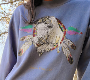 "Great White Buffalo" buena vista, co sweatshirt