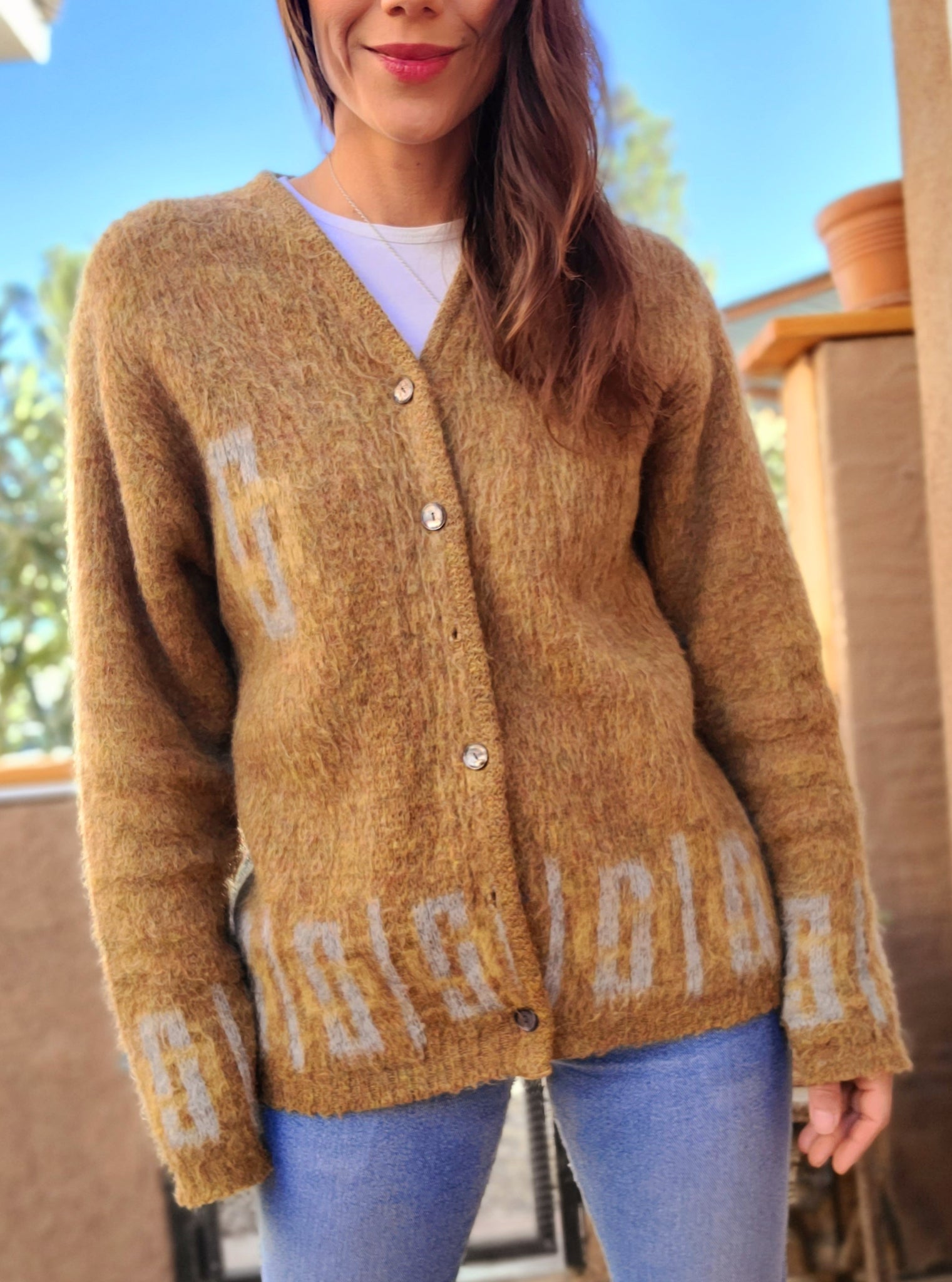 60s vintage revere mohair cardigan-