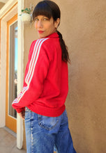 Load image into Gallery viewer, 70s Crayola Red triple stripe Tracksuit Zip up