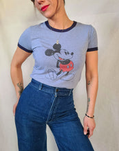 Load image into Gallery viewer, Vintage Mickey Mouse Ringer Tee