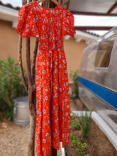 Load image into Gallery viewer, 80s Sovenir Sundress(blood orange)