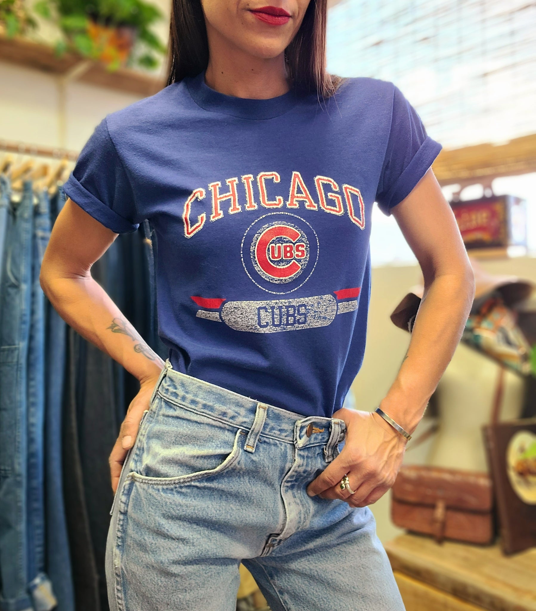 80s Chicago Cubs 1908 World Champions Baseball t-shirt Small - The Captains  Vintage