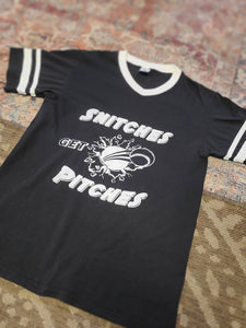 Snitches get Pitches tee
