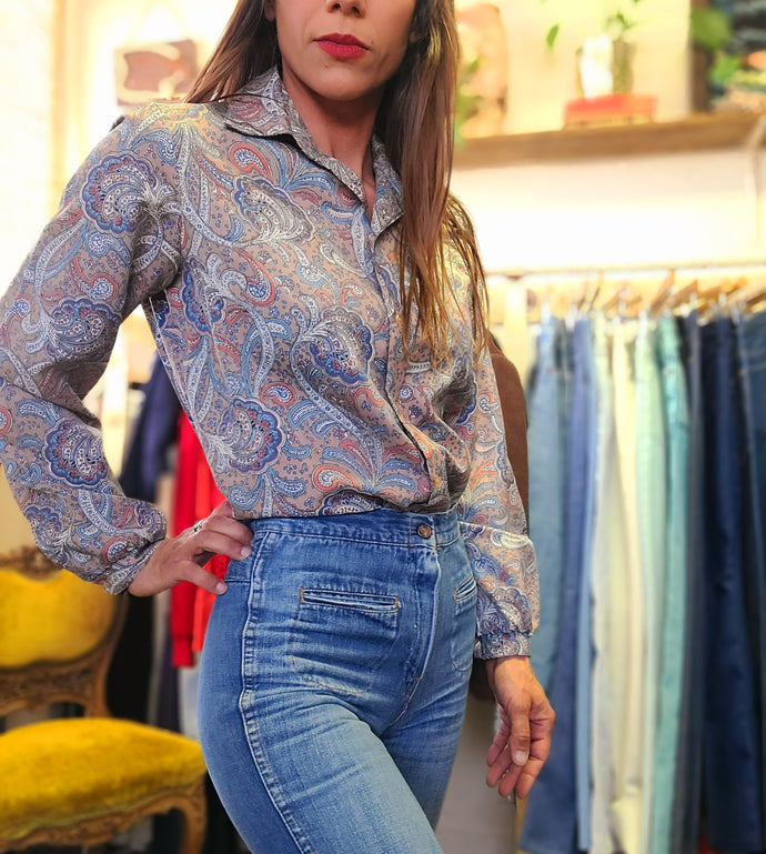 Dainty in Paisley Blouse