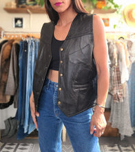 Load image into Gallery viewer, 90s Leather Biker Vest