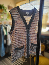 Load image into Gallery viewer, 70s Sunset Striped Terry Cloth Vest