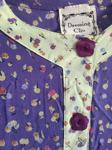 Vintage Floral Babydoll Dress