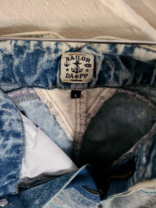 Holed/patched Rad Acid Wash Jeans