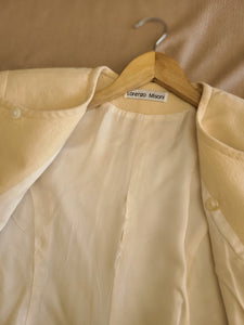 80s Lorenzo Cream Blazer/Coat
