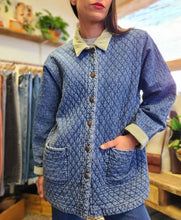 Load image into Gallery viewer, Quilted Denim/Cordoroy Coat